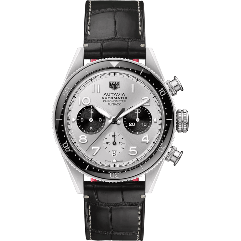 Autavia Heuer 02 Chronometer Flyback Stainless Steel / Panda - Image 1