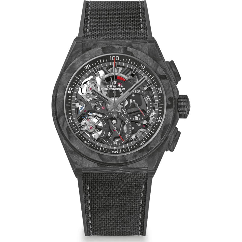 Defy El Primero 21 Full Carbon / Skeleton / Rubber - Image 1