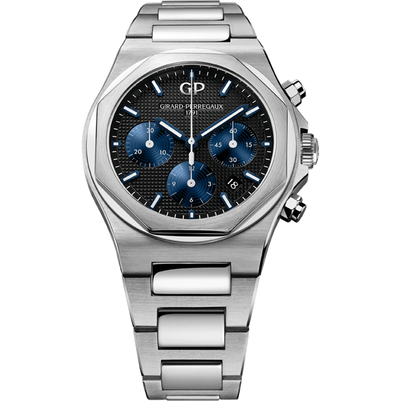 Laureato 42 Chronograph Stainless Steel / Black / Bracelet - Image 1