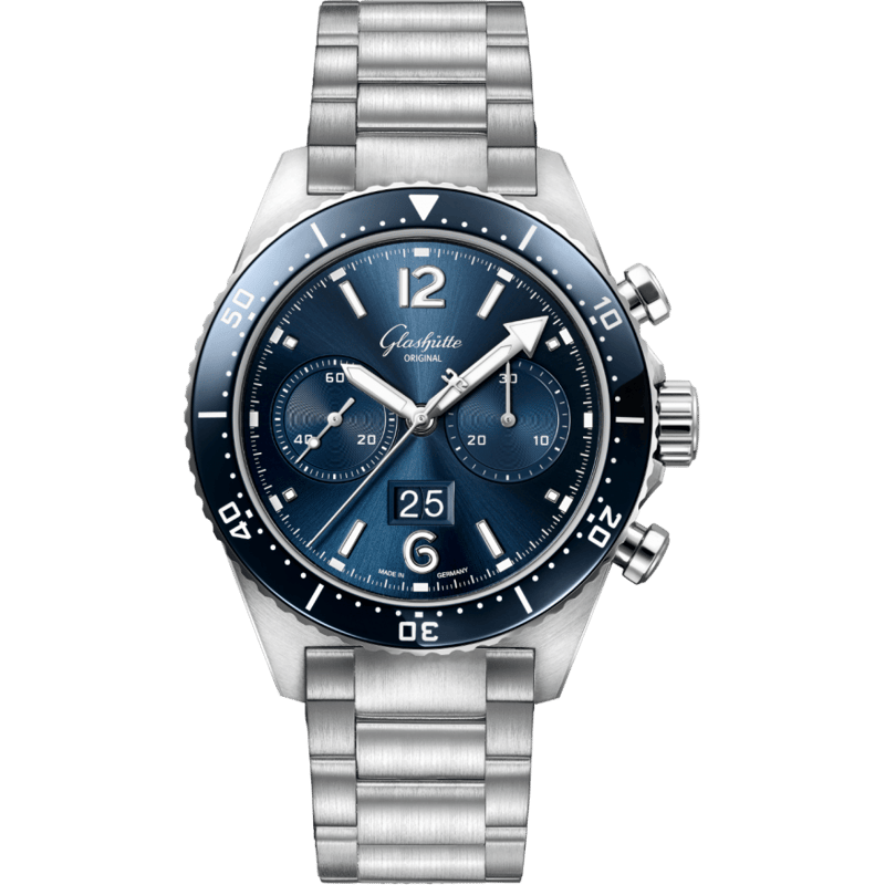 SeaQ Chronograph Stainless Steel / Blue / Bracelet - Image 1