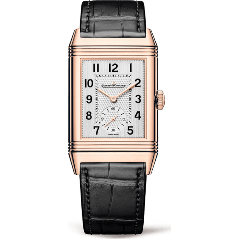 Reverso Classic Large Duoface Pink Gold / Silver / Alligator - Image 1