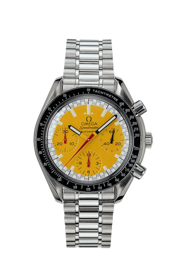 Speedmaster Reduced Stainless Steel / Yellow / Bracelet / Schumacher - Detail