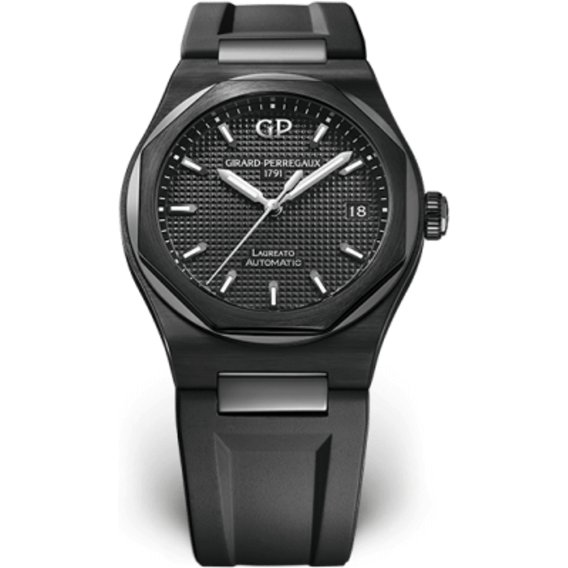 Laureato 38 Automatic Ceramic / Black / Rubber - Image 1