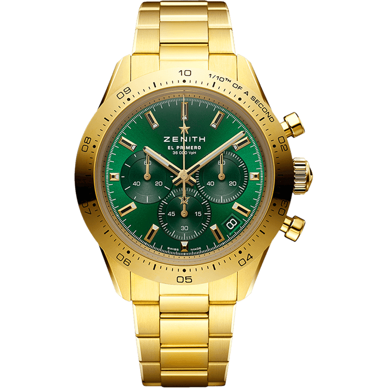 Chronomaster Sport Yoshida Yellow Gold / Green / Bracelet - Image 1