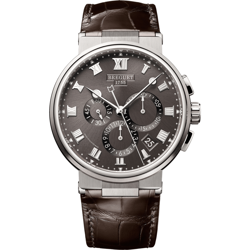 Marine Chronograph 5527 Titanium / Grey / Alligator - Image 1