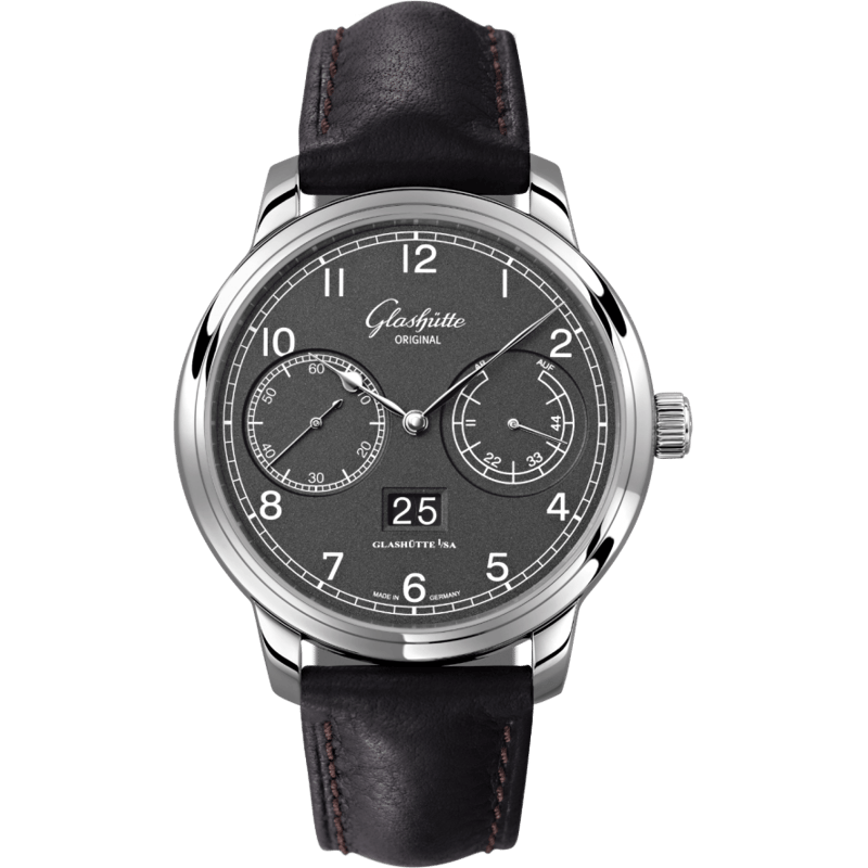 Senator Observer Stainless Steel / Grey / Alligator / Folding - Image 1