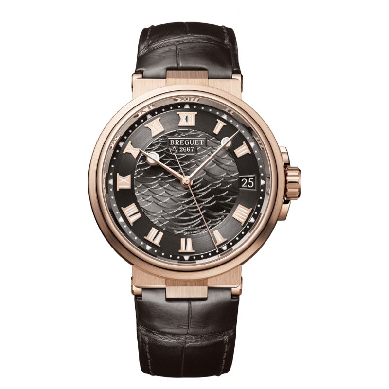 Marine 5517 Rose Gold / Slate Grey / Alligator - Image 1