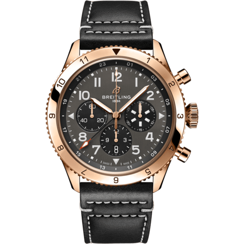 Super AVI B04 Chronograph GMT 46 P-51 Mustang Red Gold / Boutique Edition - Image 1