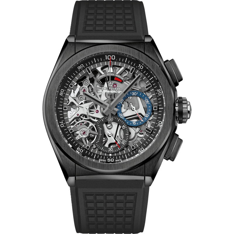 Defy El Primero 21 Black Ceramic / Skeleton / Rubber - Image 1