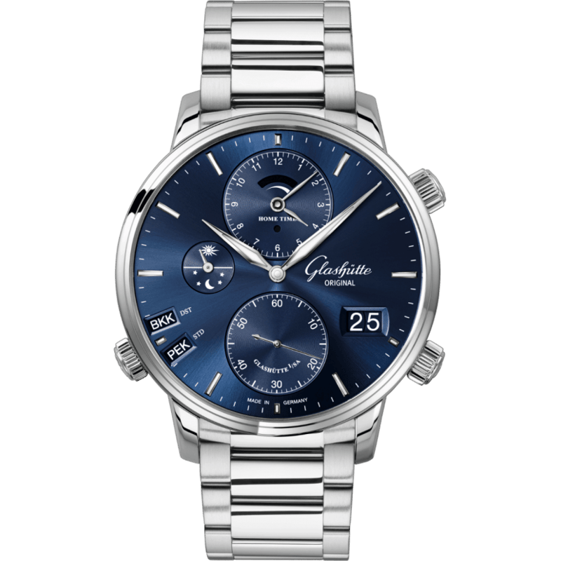 Senator Cosmopolite Stainless Steel / Blue / Bracelet - Image 1