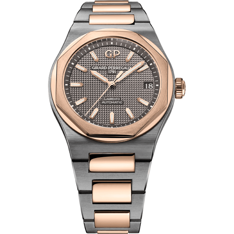 Laureato 42 Automatic Titanium / Pink Gold / Grey - Image 1