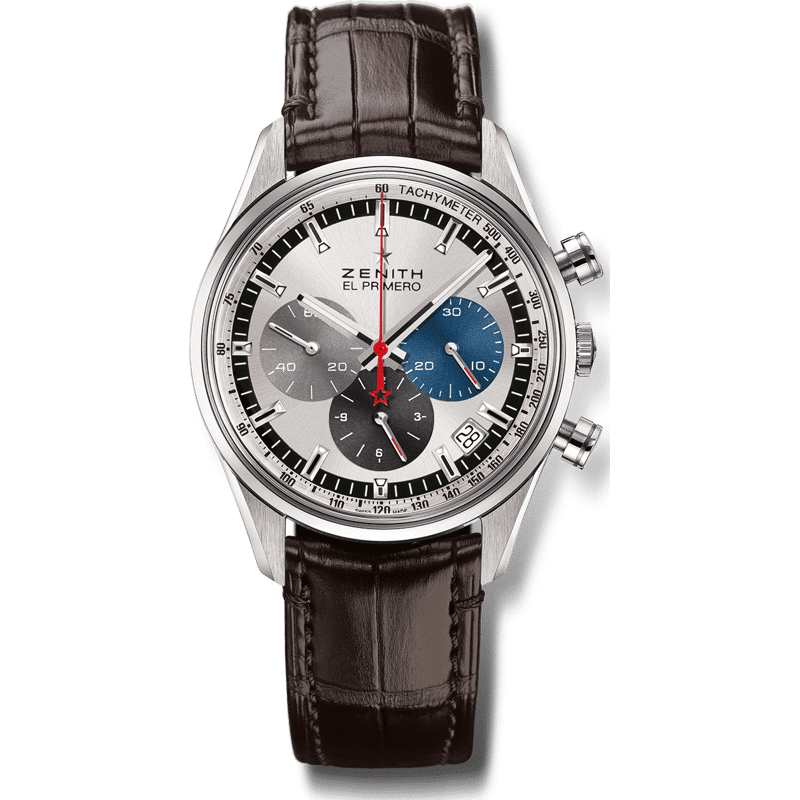 El Primero Chronomaster 38 Stainless Steel / Silver / Alligator - Image 1