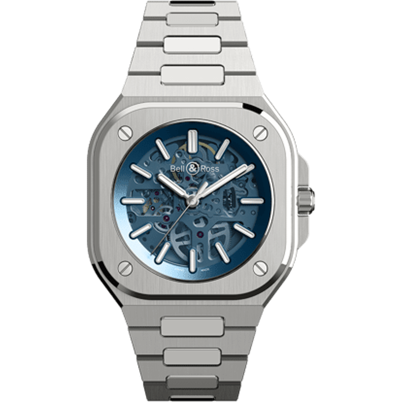 BR 05 Stainless Steel / Skeleton Blue / Bracelet - Image 1