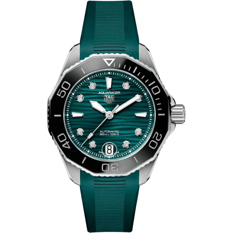 Aquaracer Professional 300 36 Stainless Steel / Black - Diamond / Rubber - Image 1