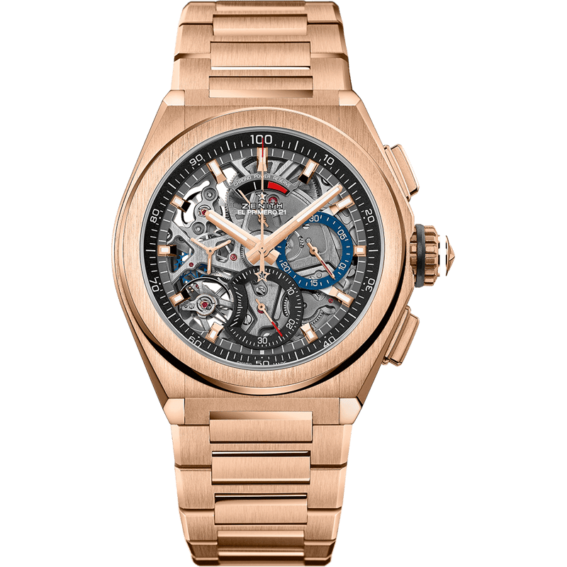 Defy El Primero 21 Rose Gold / Skeleton / Bracelet - Image 1