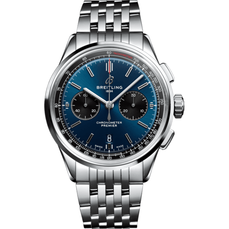 Premier B01 Chronograph 42 Stainless Steel / Blue / Bracelet - Image 1