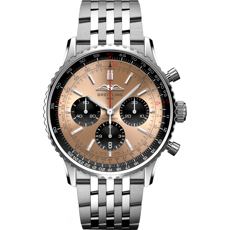 Navitimer B01 Chronograph 43 Stainless Steel / Copper / Bracelet - Image 1