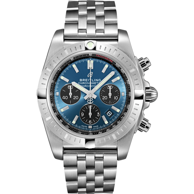 Chronomat B01 Chronograph 44 Stainless Steel / Blackeye Blue / Bracelet - Image 1