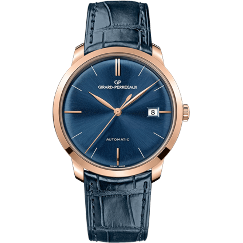 1966 38 Pink Gold / Blue / Alligator - Image 1