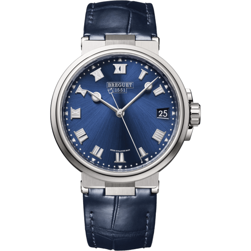 Marine 5517 Titanium / Blue / Alligator - Image 1